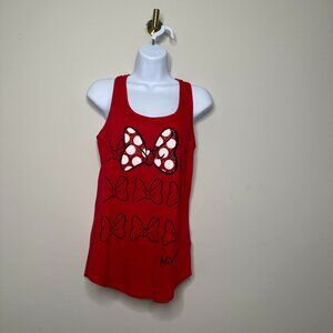 Disney Parks Red Minnie Mouse Graphic Tank Women's XS